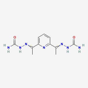 molecular formula C11H15N7O2 B14606529 2,6-Diacetylpyridine disemicarbazone CAS No. 59169-68-5