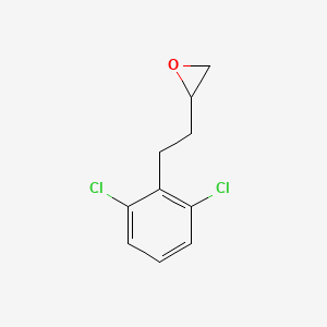 molecular formula C10H10Cl2O B14606537 2-[2-(2,6-Dichlorophenyl)ethyl]oxirane CAS No. 59363-16-5