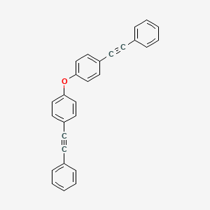 molecular formula C28H18O B14606540 Benzene, 1,1'-oxybis[4-(phenylethynyl)- CAS No. 59745-29-8