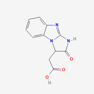 molecular formula C11H9N3O3 B1460655 (2-oxo-2,3-dihydro-1H-imidazo[1,2-a]benzimidazol-3-yl)acetic acid CAS No. 1025684-92-7