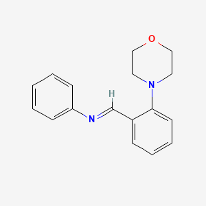 (E)-1-[2-(Morpholin-4-yl)phenyl]-N-phenylmethanimine