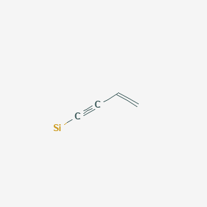 molecular formula C4H3Si B14606559 Vinylethynylsilane 