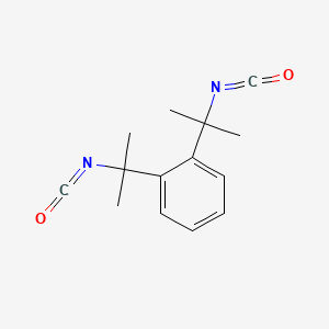 molecular formula C14H16N2O2 B14606567 1,2-Bis(2-isocyanatopropan-2-yl)benzene CAS No. 58067-42-8