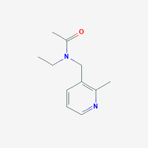 molecular formula C11H16N2O B14606573 Acetamide, N-ethyl-N-[(2-methyl-3-pyridinyl)methyl]- CAS No. 58539-79-0