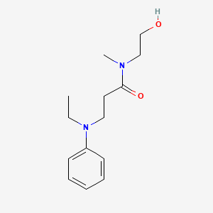 N~3~-Ethyl-N-(2-hydroxyethyl)-N-methyl-N~3~-phenyl-beta-alaninamide