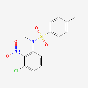 N-(3-Chloro-2-nitrophenyl)-N,4-dimethylbenzene-1-sulfonamide