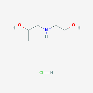 molecular formula C5H14ClNO2 B14606600 1-(2-Hydroxyethylamino)propan-2-ol;hydrochloride CAS No. 58901-11-4