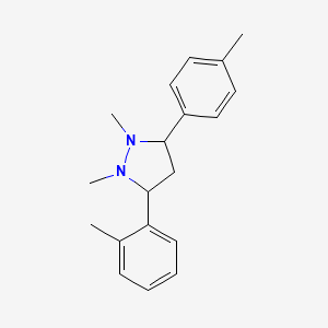 1,2-Dimethyl-3-(2-methylphenyl)-5-(4-methylphenyl)pyrazolidine