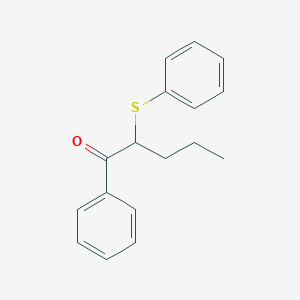 1-Pentanone, 1-phenyl-2-(phenylthio)-