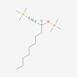 molecular formula C17H36OSi2 B14606649 Trimethyl{3-[(trimethylsilyl)oxy]undec-1-yn-1-yl}silane CAS No. 61077-64-3