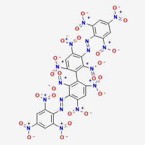 (2,4,6-Trinitrophenyl)-[2,4,6-trinitro-3-[2,4,6-trinitro-3-[(2,4,6-trinitrophenyl)diazenyl]phenyl]phenyl]diazene