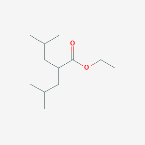 molecular formula C12H24O2 B14606716 Pentanoic acid, 4-methyl-2-(2-methylpropyl)-, ethyl ester CAS No. 60302-31-0