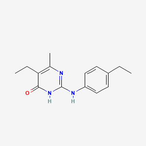 5-ethyl-2-[(4-ethylphenyl)amino]-6-methylpyrimidin-4(3H)-one