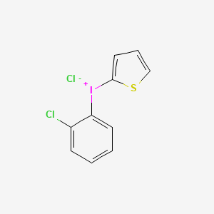 molecular formula C10H7Cl2IS B14606724 (2-Chlorophenyl)(thiophen-2-yl)iodanium chloride CAS No. 58506-49-3