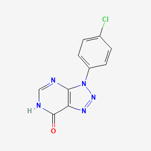 molecular formula C10H6ClN5O B1460673 3-(4-氯苯基)-3,6-二氢-[1,2,3]三唑并[4,5-d]嘧啶-7-酮 CAS No. 114205-03-7