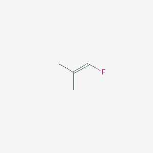 molecular formula C4H7F B14606742 1-Fluoro-2-methylprop-1-ene CAS No. 59739-66-1