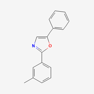 molecular formula C16H13NO B14606774 2-(3-Methylphenyl)-5-phenyl-1,3-oxazole CAS No. 57532-86-2