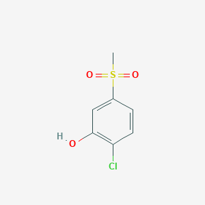 molecular formula C7H7ClO3S B14606777 2-Chloro-5-(methanesulfonyl)phenol CAS No. 60285-39-4