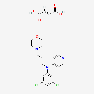 molecular formula C23H27Cl2N3O5 B14606792 N-(3,5-dichlorophenyl)-N-(3-morpholin-4-ylpropyl)pyridin-4-amine;(E)-2-methylbut-2-enedioic acid CAS No. 59235-73-3