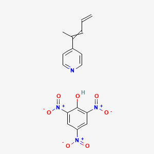 molecular formula C16H14N4O7 B14606801 4-Penta-2,4-dien-2-ylpyridine;2,4,6-trinitrophenol CAS No. 60499-05-0