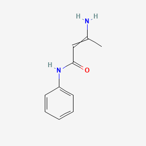 molecular formula C10H12N2O B14606818 2-Butenamide, 3-amino-N-phenyl-, (Z)- CAS No. 1801-18-9