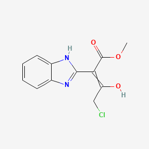 molecular formula C12H11ClN2O3 B1460684 4-Chloro-2-(1,3-dihydro-benzoimidazol-2-ylidene)-3-oxo-butyric acid methyl ester CAS No. 726151-59-3