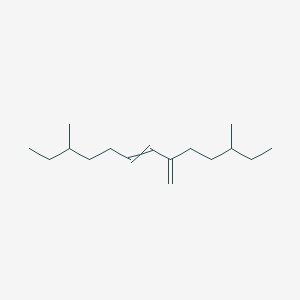 3,11-Dimethyl-8-methylidenetridec-6-ene