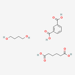 Benzene-1,3-dicarboxylic acid;butane-1,4-diol;hexanedioic acid