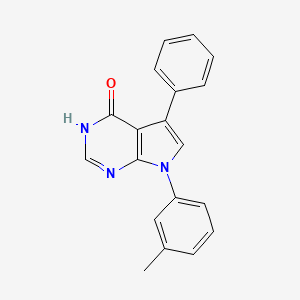 7-(3-Methylphenyl)-5-phenyl-7H-pyrrolo[2,3-d]pyrimidin-4-ol