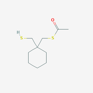 molecular formula C10H18OS2 B14606893 S-{[1-(Sulfanylmethyl)cyclohexyl]methyl} ethanethioate CAS No. 59416-49-8