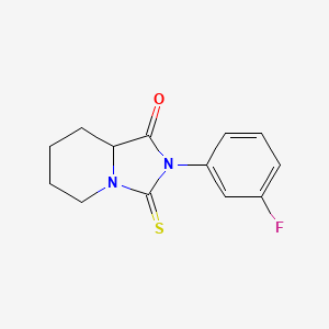 Imidazo(1,5-a)pyridin-1(5H)-one, 2-(3-fluorophenyl)hexahydro-3-thioxo-