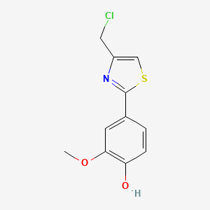 4-[4-(Chloromethyl)-1,3-thiazol-2-yl]-2-methoxyphenol