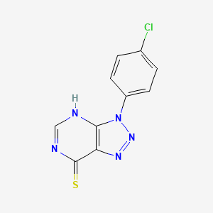 3-(4-Chlorophenyl)-3H-[1,2,3]triazolo[4,5-d]pyrimidin-7-yl hydrosulfide