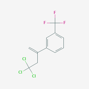 molecular formula C11H8Cl3F3 B14606956 1-(4,4,4-Trichlorobut-1-en-2-yl)-3-(trifluoromethyl)benzene CAS No. 60795-28-0