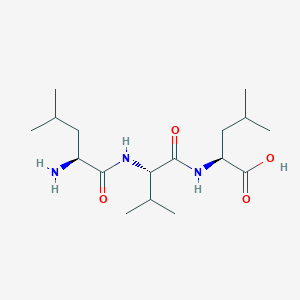 molecular formula C17H33N3O4 B14606957 Leu-Val-Leu CAS No. 58337-01-2