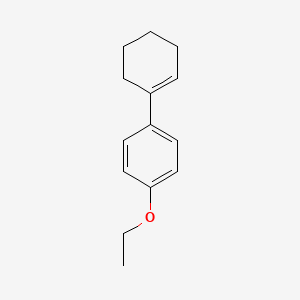 molecular formula C14H18O B14606989 Benzene, 1-(1-cyclohexen-1-yl)-4-ethoxy- CAS No. 60557-91-7