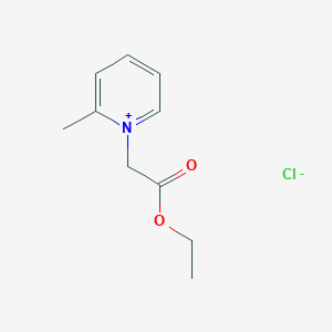 Pyridinium, 1-(2-ethoxy-2-oxoethyl)-2-methyl-, chloride