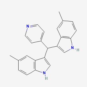 3,3'-[(Pyridin-4-yl)methylene]bis(5-methyl-1H-indole)