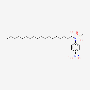 molecular formula C25H42N2O5S B14607012 N-(Methanesulfonyl)-N-(4-nitrophenyl)octadecanamide CAS No. 61068-45-9