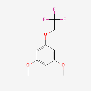 molecular formula C10H11F3O3 B14607018 1,3-Dimethoxy-5-(2,2,2-trifluoroethoxy)benzene CAS No. 60319-13-3