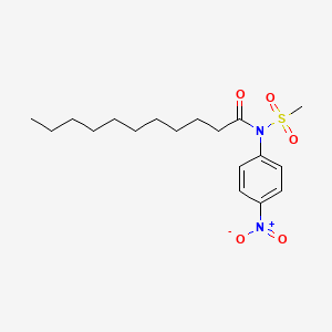 N-(Methanesulfonyl)-N-(4-nitrophenyl)undecanamide