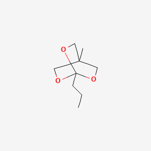 molecular formula C9H16O3 B14607042 2,6,7-Trioxabicyclo(2.2.2)octane, 4-methyl-1-propyl- CAS No. 60028-15-1