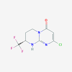 (S)-8-chloro-2-(trifluoromethyl)-3,4-dihydro-1H-pyrimido[1,2-a]pyrimidin-6(2H)-one