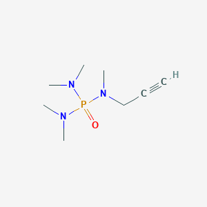 molecular formula C8H18N3OP B14607054 N,N,N',N',N''-Pentamethyl-N''-prop-2-yn-1-ylphosphoric triamide CAS No. 59950-82-2