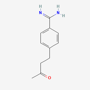 4-(3-Oxobutyl)benzene-1-carboximidamide