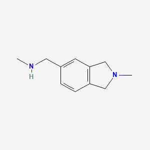 N-Methyl-1-(2-methyl-2,3-dihydro-1H-isoindol-5-YL)methanamine