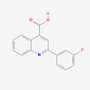 molecular formula C16H10FNO2 B1460707 2-(3-Fluorophenyl)-4-quinolinecarboxylic acid CAS No. 883524-80-9