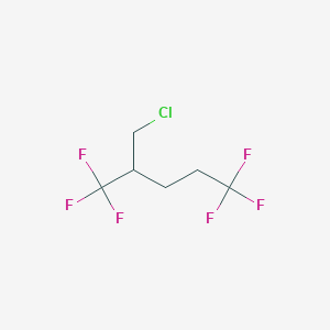 molecular formula C6H7ClF6 B14607085 2-(Chloromethyl)-1,1,1,5,5,5-hexafluoropentane CAS No. 59414-99-2