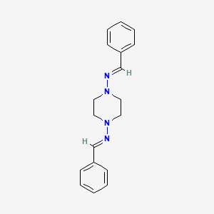 N,N'-1,4-Piperazinediylbis(1-phenylmethanimine)