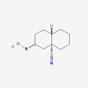 (4aR,8aS)-3-(Hydroxyimino)octahydronaphthalene-4a(2H)-carbonitrile